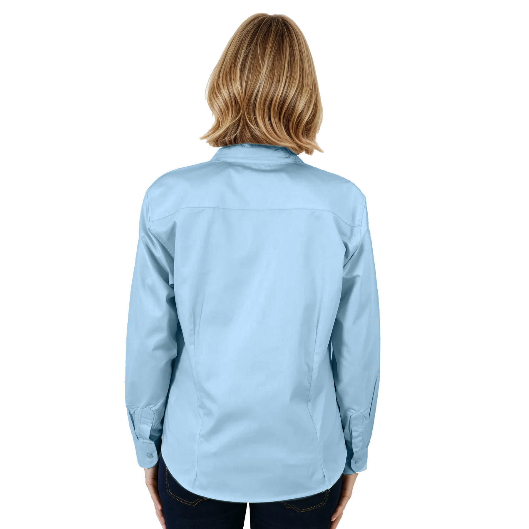 Picture of Ladies Classic Woven Shirt Long Sleeve
