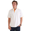 Picture of Trendy Polo - White/orange - While Stock Last