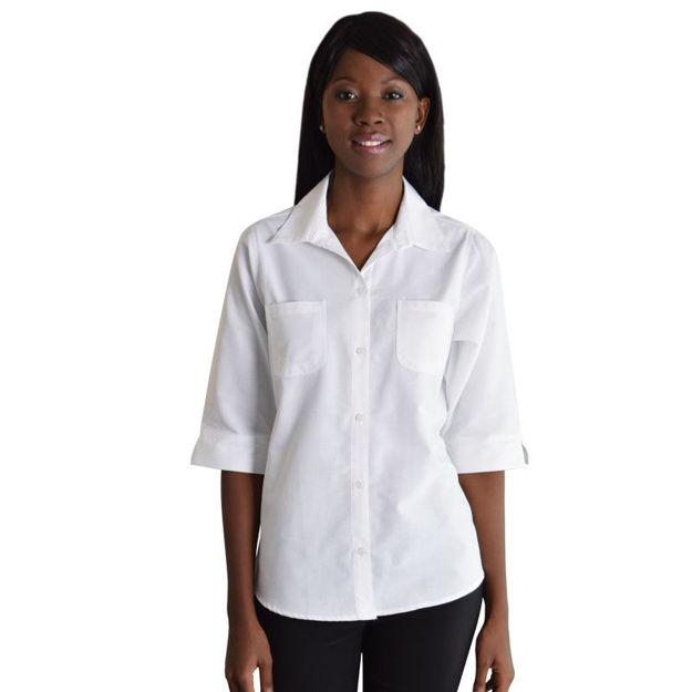 Picture of Ladies Prime Woven Shirt - White -While Stocks Last