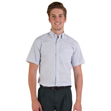 Picture of Cameron Shirt Short Sleeve - Stripe 8 - White - While Stocks Last