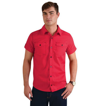 Picture of Dynamic Woven Shirt - red/black End of Range