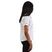 Picture of Ladies Dynamic Woven Shirt - White/black- End Of Range