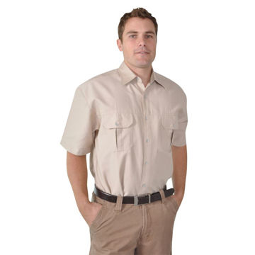 Picture of Heavy Duty Bush Shirt - Stone- End Of Range