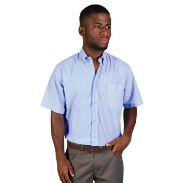 Picture of Prime Woven Shirt Short Sleeve - Denim - End Of Range