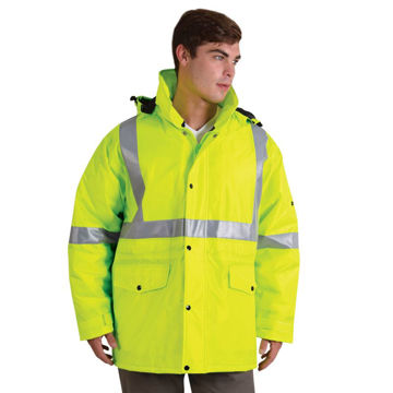 Picture of HVP1 - GC High Visibilty Parka Jacket -Fluorescent Yellow  (No returns) - While Stocks Last