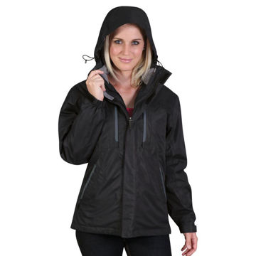 Picture of Ladies Conquest 3-in-1 Jacket - Black - End Of Range