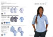 Picture of Ladies Vertistripe Woven Shirt Short Sleeve - Sky/white - While Stocks Last