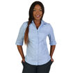 Picture of Donna Blouse 3/4 Sleeve - Stripe 6 - Sky Blue - End of range