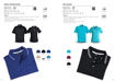 Picture of Ladies Pencil Stripe Golfer -Navy/White - While Stocks Last