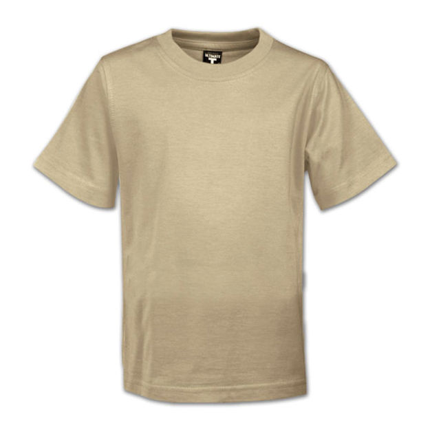 Picture of 150g Youth Super Cotton T-shirt - Beige  - End Of Range