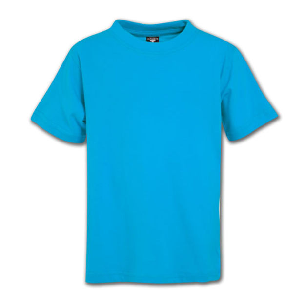 Picture of 150g Youth Super Cotton T-shirt - Cyan  - End Of Range