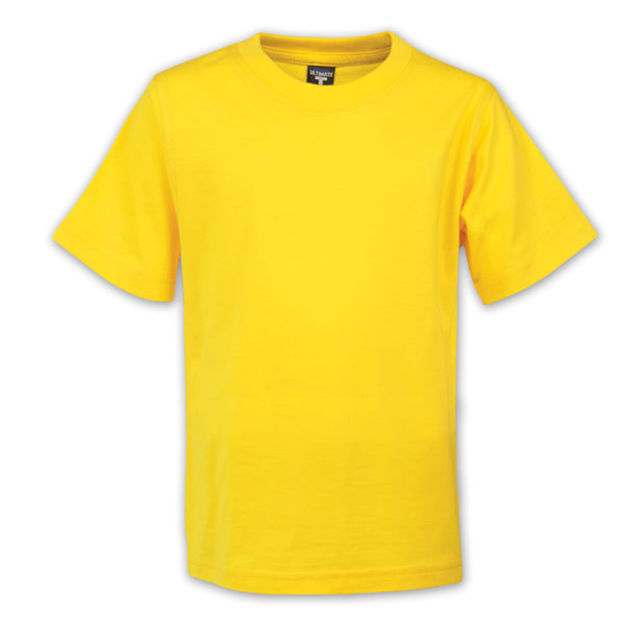 Picture of 150g Youth Super Cotton T-shirt - Yellow - End Of Range