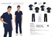 Picture of Lexie Scrub Top -  White - End of Range