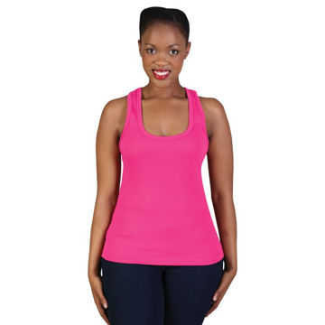 Picture of Ladies Racerback Top - Pink - End Of Range