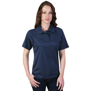 Picture of Ladies Classic Sports Polo - Navy - End Of Range