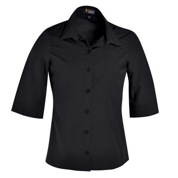 Picture of Ladies Icon Woven Shirt - Black - End Of Range