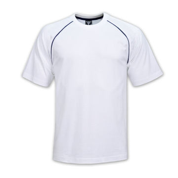 Picture of Raglan Trim T-Shirt - White/Navy - While stocks last