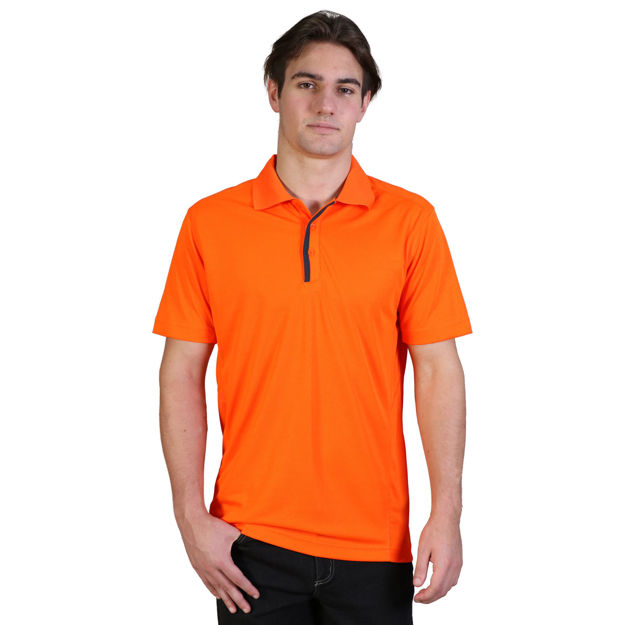 Picture of 160gsm Matrix Polo - Orange/graphite - While Stocks Last