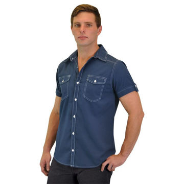 Picture of Dynamic Woven Shirt - Navy - While stocks last
