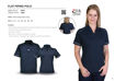 Picture of Ladies Flat Piping Polo - While Stocks Last