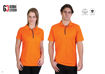 Picture of 160gsm Ladies’ Vector Polo - Cyan/Graphite -  End Of Range