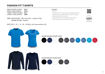 Picture of Ladies 150g Fashion Fit T-Shirt - End Of Range - Mid Blue Melange
