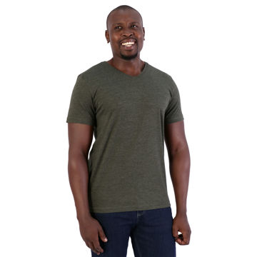 Picture of 140g Urban Lifestyle V-Neck T-Shirt  -  Army green melange - While Stocks Last