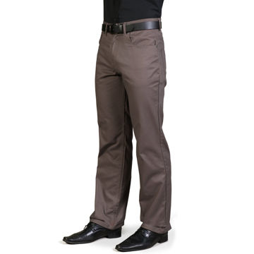 Picture of 5 Pocket Polycotton Chino Pants - Fossil - While Stocks Last