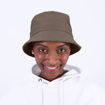 Model in khaki