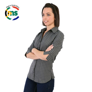 Picture of Donna Blouse 3/4 Sleeve - Check 3