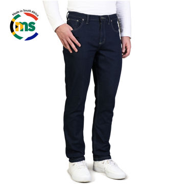 Picture of Men's Stretch Jeans - 5 pocket - Blue - End Of Range
