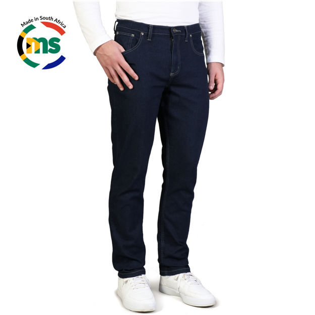 Picture of Men's Stretch Jeans - 5 pocket - Blue - End Of Range