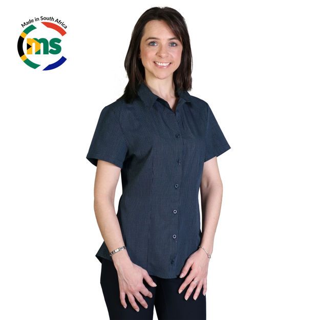 Picture of Roselina Blouse Short Sleeve - Check 1