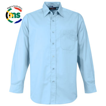 Picture of Classic Woven Shirt Long Sleeve - Blue Sky - While Stocks Last