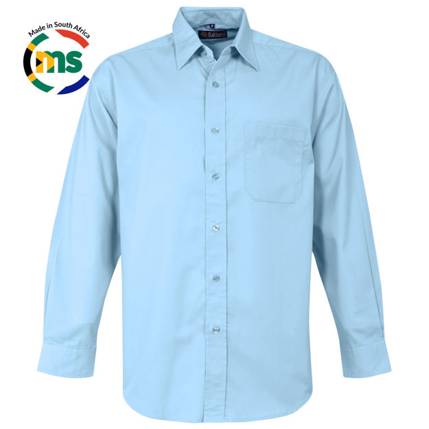 Picture of Classic Woven Shirt Long Sleeve - Blue Sky - While Stocks Last