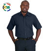 Picture of Icon Woven Shirt Short Sleeve - Navy - While Stocks Last