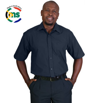 Picture of Icon Woven Shirt Short Sleeve - Navy - While Stocks Last