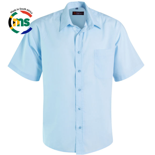 Picture of Icon Woven Shirt Short Sleeve - Sky - While Stocks Last