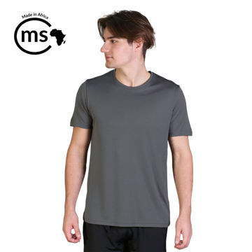 Picture of 155gsm Unisex Lifestyle Sports T-Shirt - Charcoal - While Stocks Last