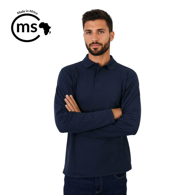 Picture of Long Sleeve Pique Knit Polo
