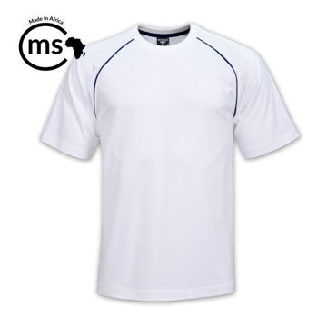 Picture of 150gsm Raglan Trim T-Shirt - White/Navy - While stocks last