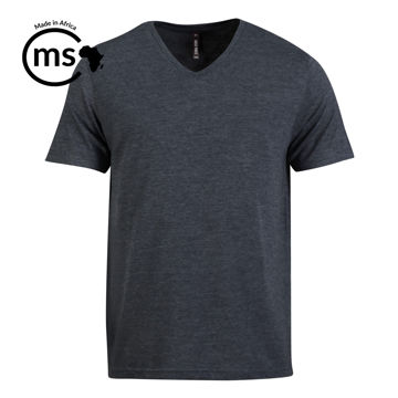 Picture of 140g Urban Lifestyle V-Neck T-Shirt  - Graphite Melange - While Stocks Last
