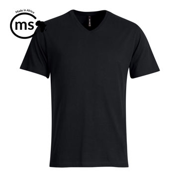 Picture of 140gsm Urban Lifestyle V-Neck T-Shirt - Black - While Stocks Last