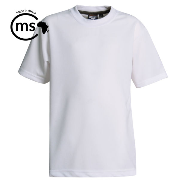 Picture of 130gsm Youth Classic Sports T-shirts - White - While Stocks Last