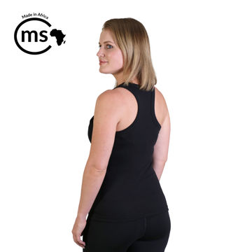 Picture of 195gsm Ladies’ Racerback Top - Black - While Stock Last