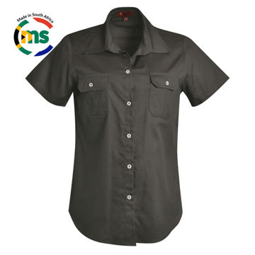 Picture of Ladies Venture Bush Shirt - Olive Green - End Of Range