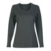 Picture of Ladies 150g Fashion Fit T-Shirt - long sleeve - Charcoal - End Of Range