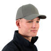 Model wearing dark grey