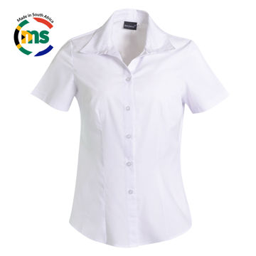 Picture of Roselina Blouse Short Sleeve - Shaded White - End Of Range