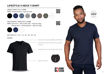 Picture of 140g Urban Lifestyle V-Neck T-Shirt - Navy -  End Of Range